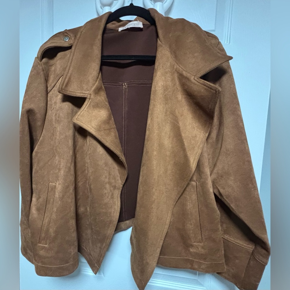 Philosophy Brown Suede Jacket